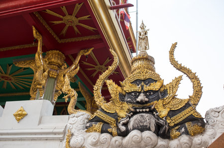 Thai people believe the demon ( Giant or Yak )is guardian of holy place