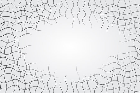 black and white background with curved lines patternのイラスト素材