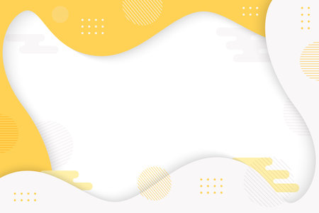 Modern style abstract background in yellow and white colors. Trendy geometric abstract design.のイラスト素材