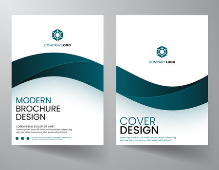 Annual report design template, for brochure, flyer layout, booklet, cover design, book, brochure cover, layout in A4 size.のイラスト素材