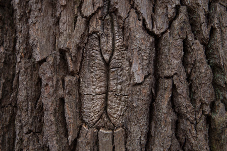 Oak barkの写真素材