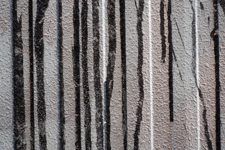 Abstract background with vertical black and white colour tracksの写真素材