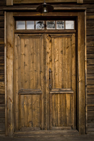 An old doorの写真素材
