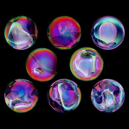 Magic round ballsの写真素材
