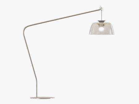 Floor lamp 3d rendering on white backgraundの写真素材