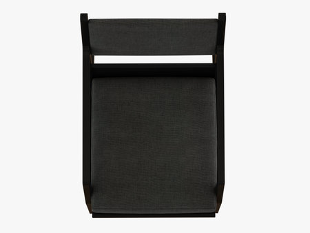 Gray armchair view top 3d rendering on a white backgroundの写真素材