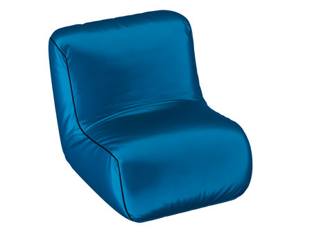 Soft blue chair made of silk 3d renderingの写真素材