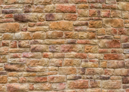 Texture of beautiful stones on the wall on street