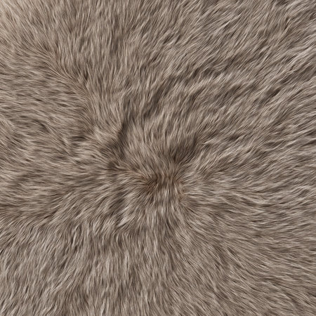 Brown wool rug closeup on white background. 3D renderingの写真素材