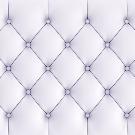 A quilted soft light leather panel witch button. 3d renderingの写真素材