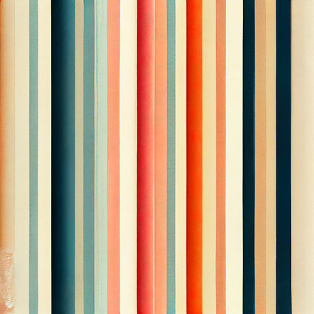 Abstract background in red blue vertical Stripes. striped background with a watercolor effect. Digital illustration.の写真素材