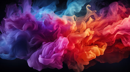 Silken Smoke Curves: Fluid Artistry in Motion. AI generationの素材