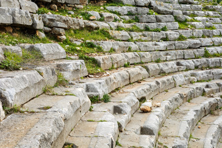 Stone steps in ancient amphitheater