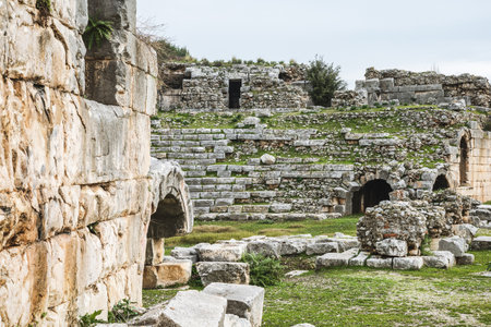 Stone Arch And Amphitheater Remains