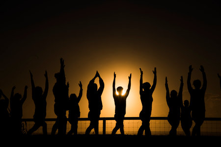 Yoga Reachの写真素材