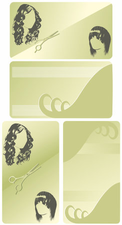 background with curlsのイラスト素材