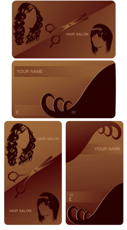 card for hairdresserのイラスト素材