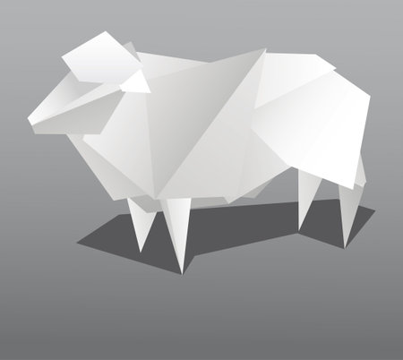 paper sheepのイラスト素材