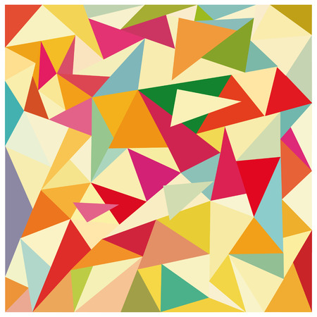 mosaics and colored trianglesのイラスト素材