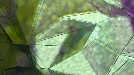 abstract green background. glare on the glassの写真素材