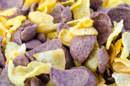 Breakfast time with cereal has ready to served in the breakfast time.
