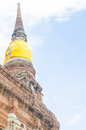 Temple at Ayutthaya city in thailand.の写真素材