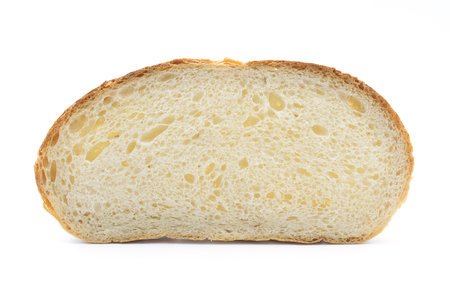 A Sliced Pain De Campagne Au Levain on white isolated.
