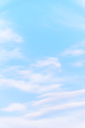 The nature of blue sky with cloud in the morning.