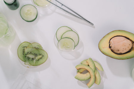 Examples of products for beauty skincare cosmetic in laboratory