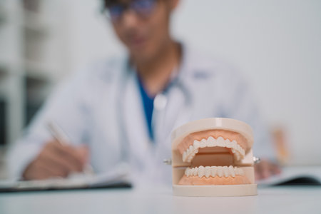At the clinic, the dentist emphasized the importance of dental health, providing comprehensive care...