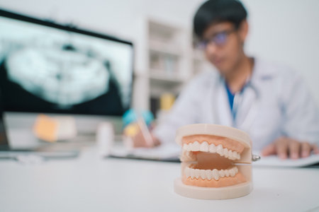 At the clinic, the dentist emphasized the importance of dental health, providing comprehensive care...