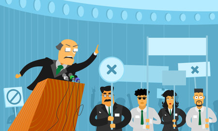 Political debateのイラスト素材