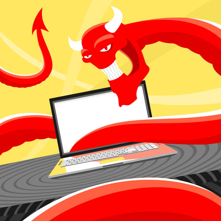 Computer Virusのイラスト素材