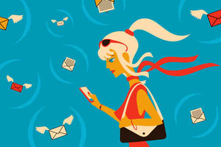The modern  lifeのイラスト素材