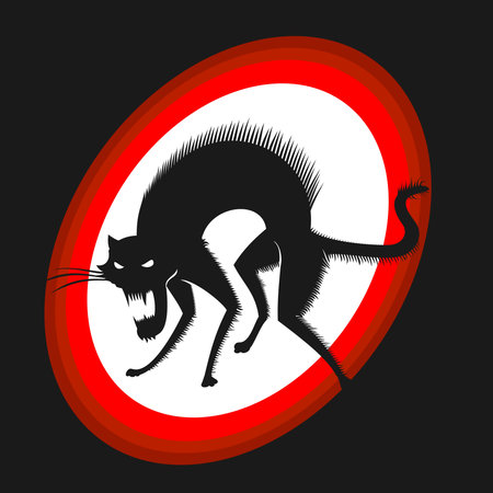 Angry catのイラスト素材