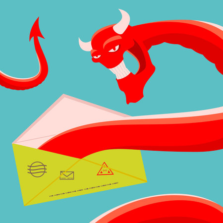 Threatening letterのイラスト素材