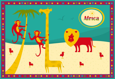 African reserveのイラスト素材