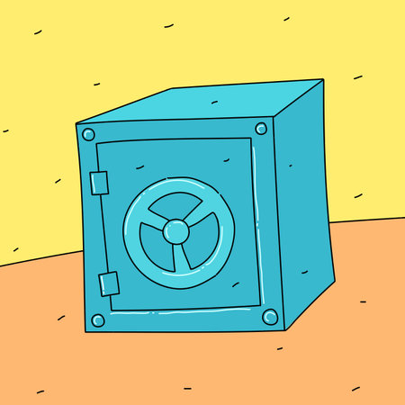 Iron safeのイラスト素材