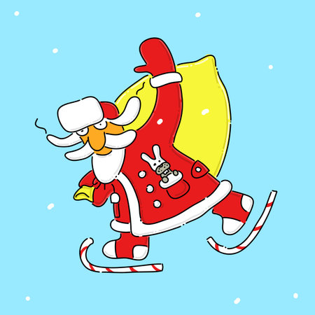 Hello santaのイラスト素材