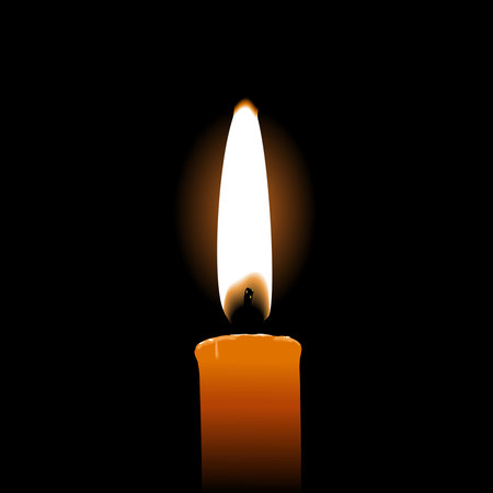 Single candleのイラスト素材