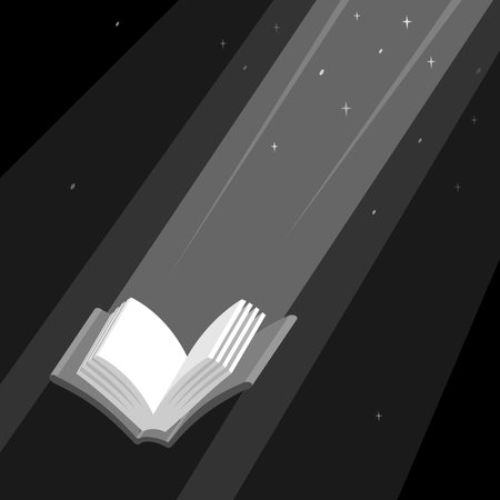 Book is Light illustration のイラスト素材