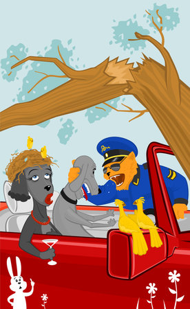 Cat policeのイラスト素材