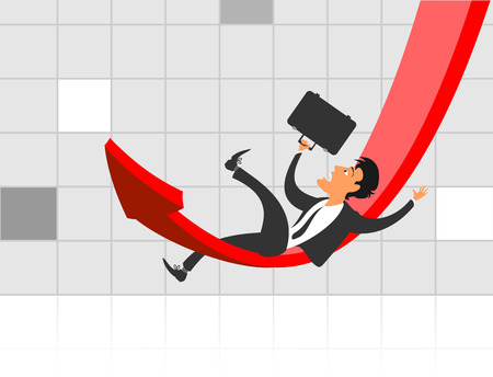 Attraction on the stock exchange during the crisis. のイラスト素材