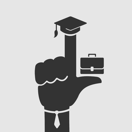 Symbol of the fact that education is importantのイラスト素材
