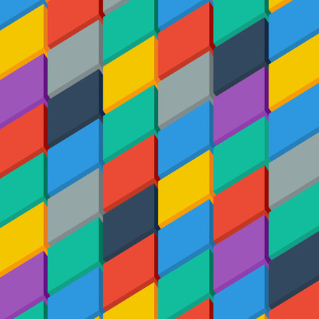 Background colorful mosaicのイラスト素材