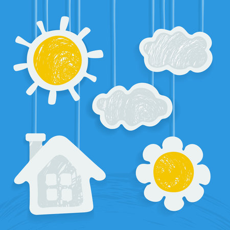 Elements for the design of children's productのイラスト素材