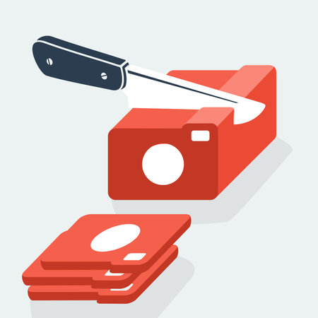 Symbol of the camera and the photo eps 8