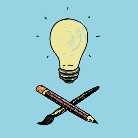 Symbol of the idea and creativity eps 8のイラスト素材