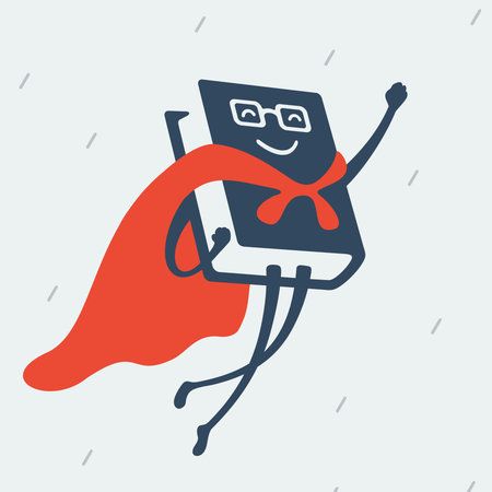 Great book flies to the rescue eps 8のイラスト素材