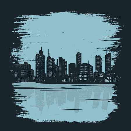 Background building cityのイラスト素材